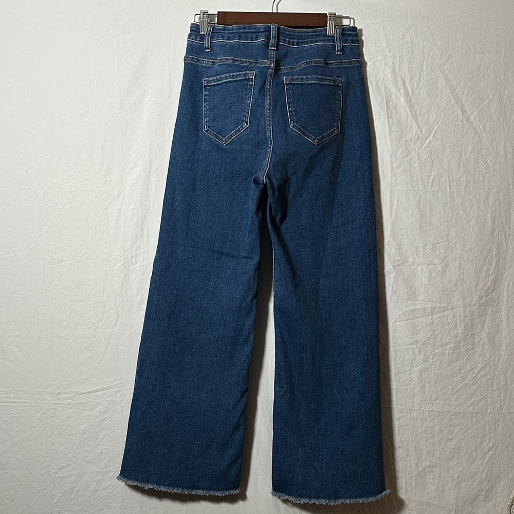 Encore Jeans Dark Blue Flare Women's Jeans - Picture 3 of 5